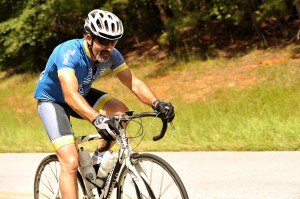 Terry racing in the Bike MS Ride 2015